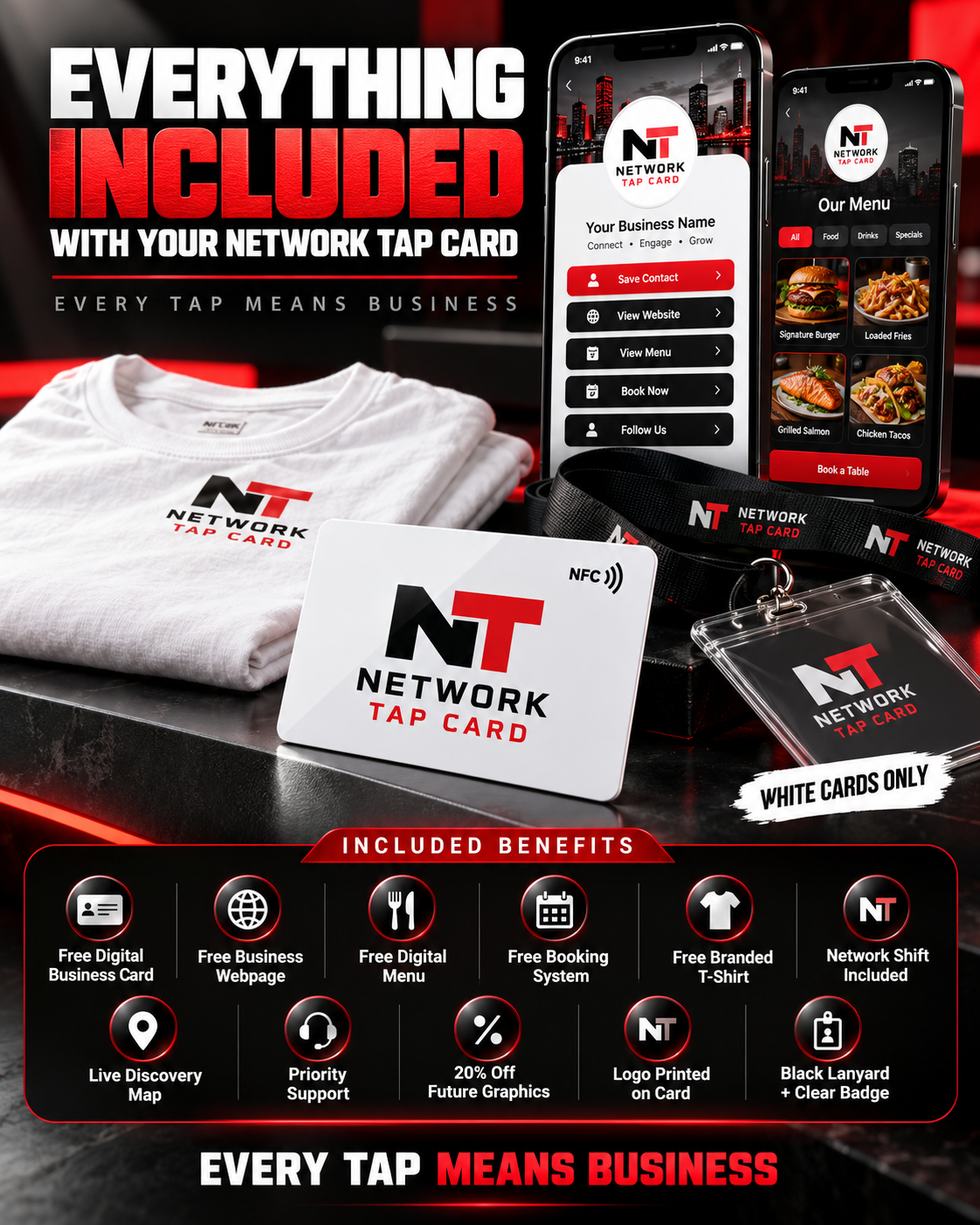 [YOUR LOGO] Network Tap Card | UNLIMITED UPDATES