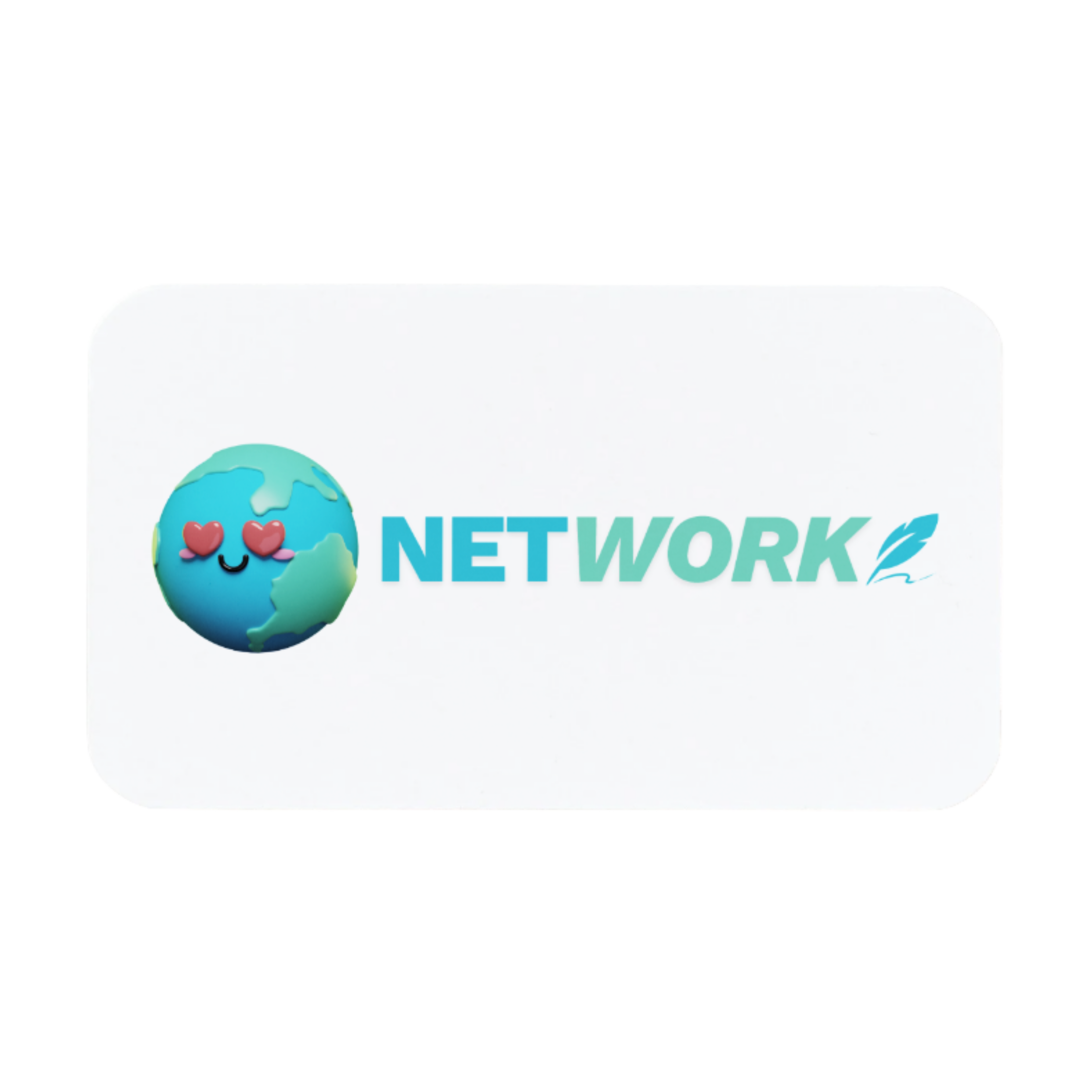 NETWORK CARD- LOVE/TRAVEL EMOJI